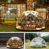 Garden Dome Igloo, 12 *7.2 ft PVC Dome Tents with 2 *10m Light Strings,Weatherproof Greenhouse Garden Bubble Tent,Outdoor Igloo