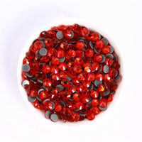 SS3-SS30 Red Series Hotfix Glass Flat-Back Rhinestones