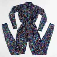 Sparkly Rhinestone Luxury Jumpsuit & Stage Performance Costume