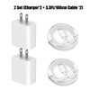 1-3Set 20W US USB C Port Fast Charger For iPhone 14 13 12 11 Pro Max Plus XR Xs 7 8 3.3 Ft USB C Fast Charging Cable Accessories