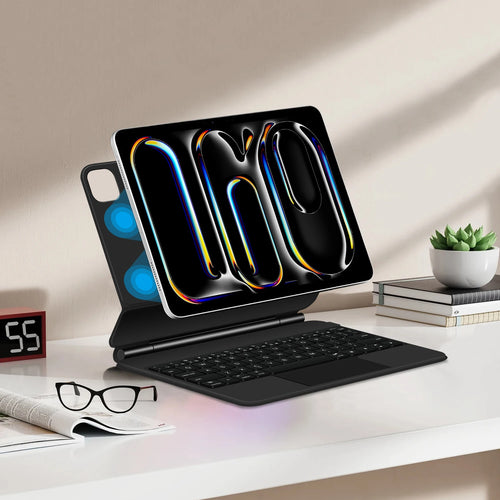 Keyboard Case For iPad Pro 13 Inch (M4) 2024 Magnetic Smart Magic Keyboards Folio Cover Backlight With Multi-Touch Trackpad