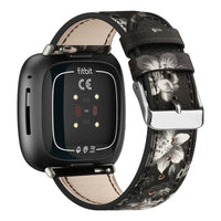 Fitbit Versa & Sense Leather Band - Stylish Durable Design