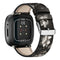 black gray flowers / For Fitbit Versa 4