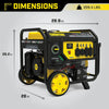 11,500-Watt Dual Fuel Portable Generator, Electric Start