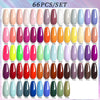 LILYCUTE 125/66/60PCS Colorful Gel Nail Polish Set Glitter Gel Varnish Nail Semi Permanent UV Gel Soak Off Nail Art Manicure Kit