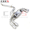 CEES SS304 Valve Exhaust Catback System For VW GOLF 7/MK7/R/7R 2.0T 2014-2020 Performance Racing Exhaust Pipe Muffler Auto Parts