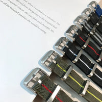 Polar Watch Band Nylon Elastic Strap Unisex Military Style Blue Red