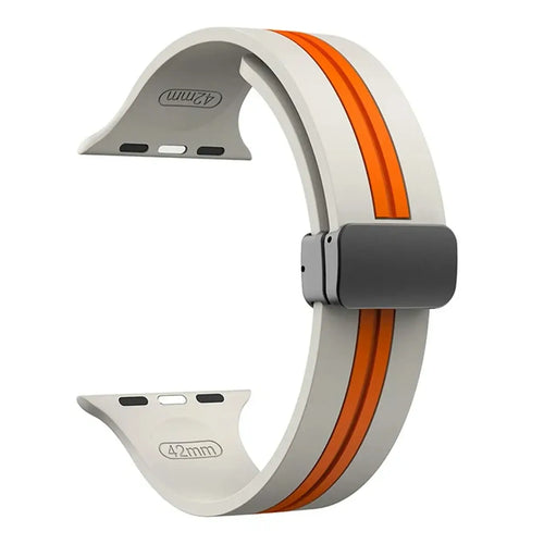 Apple Watch Silicone Strap - Durable Magnetic Closure Design