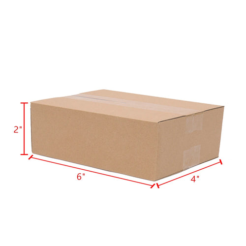 100-Pack Corrugated Cardboard Shipping Boxes   8x6x4" 6x4x4" 6x4x2" 4x4x4" Mailing, Packing, Moving & Storage for Business/Home
