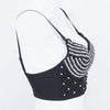 Rhinestone Beaded Bustier Corset Crop Top High Fashion Evening Party Bralette