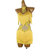 Professional Latin Dance Competition Dress & Tassel Fringe Performance Outfit