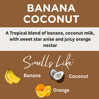 Banana Coconut Scented Argan Oil Hair Shampoo