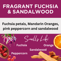Fragrant Fuchsia & Sandalwood Scented Argan Oil Hair Shampoo