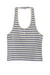 BRUNA HALTER TOP IN SEASIDE STRIPE