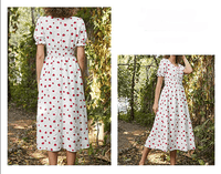 Strawberry Fields Summer Dress - Playful Floral Chiffon Dress for Women