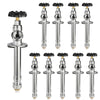 1/2" Push Fit x 3/4" Hose Bibb, 4" Anti Siphon Frost Free Sillcock