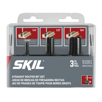SKIL 91001 3pc Carbide Straight Set