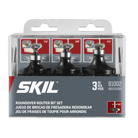 SKIL 91002 3pc Carbide Roundover Set