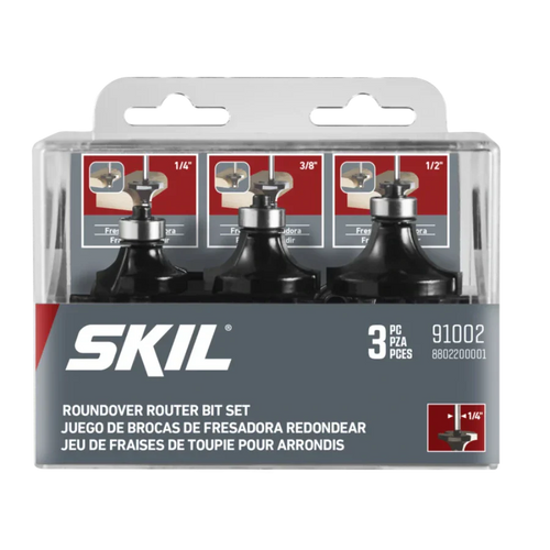 SKIL 91002 3pc Carbide Roundover Set