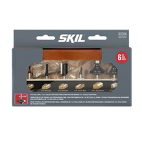 SKIL 91006 6pc Router Bit Set w/ Instructions