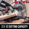 SKIL MS6305-00 10" 15Amp Dual Bevel Sliding Compound Corded Miter Saw