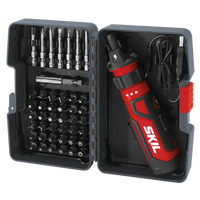 SKIL SD561204 Rechargeable Screwdriver w/ Circut Sensor & 45pc Bit Set