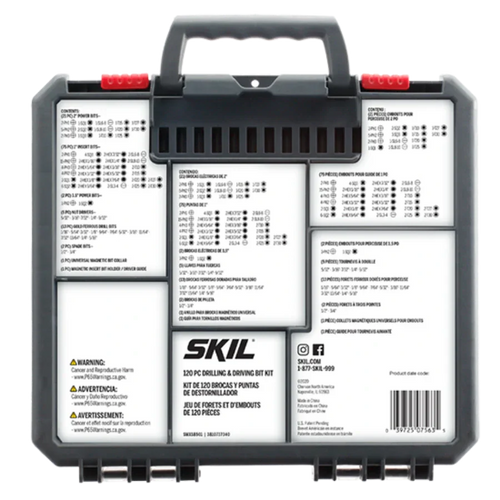 SKIL SMXS8501 120pc Drilling and Screw Driving Kit w/ Bit Grip