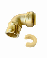 1/2" x 1/2" M Push Fit Male Elbow