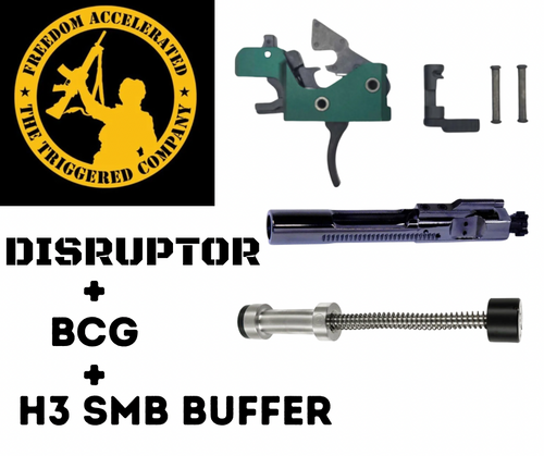 Partisan Disruptor FRT + MPI BCG + Armaspec SMB H3 — Complete AR-15 FRT Kit for Suppressed & Short-Gas Builds