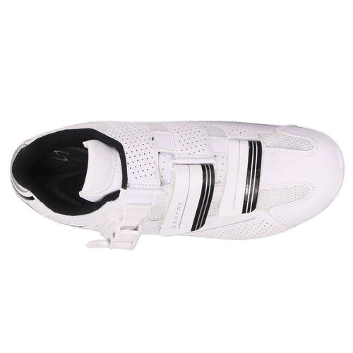 Serfas Men’s Leadout Buckle Road Cycling Shoes (White) (SMR-501W) 41, 48