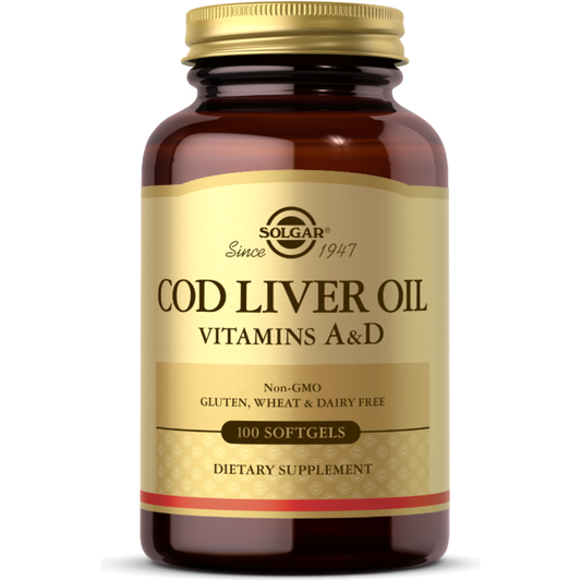 Solgar Norwegian Cod Liver Oil 250 Softgels - 5Oz