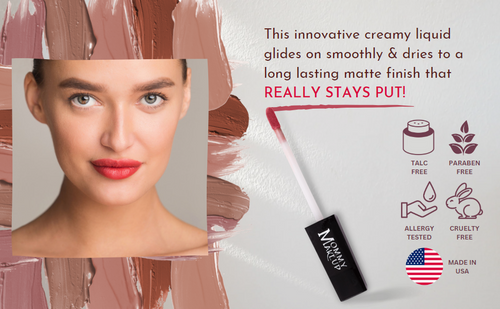 Ginger Stay Put Matte Lip Cream | Stunning Kiss-Proof Lipstick Mommy Makeup