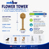 Flower Tower Nylon Chew Toy for Aggressive Chewers - USA Made Enrichment Toy