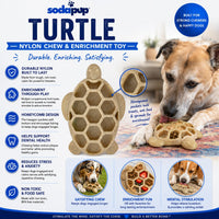 Turtle Nylon Chew Toy - Ultra-Durable Enrichment Toy for Power Chewers USA