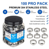 PEX Clamp Rings 3/4" (100) in Bottle Plumbingsell