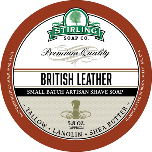 Stirling Soap Co. British Leather Shaving Collection