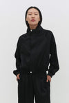 LEISEU TRACK JACKET IN BLACK
