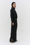 LEISEU TRACK JACKET IN BLACK