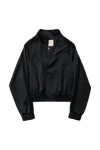 LEISEU TRACK JACKET IN BLACK