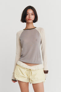 MIRINAE RAGLAN TOP IN MATCHA MEL