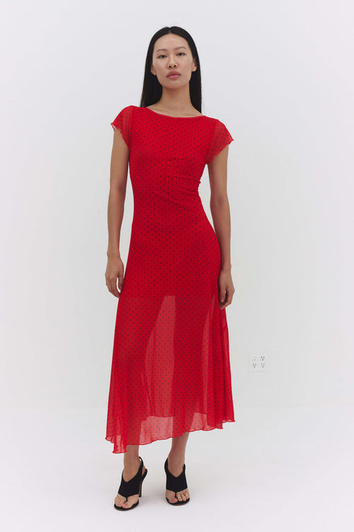 VALENTINA DRESS IN RED