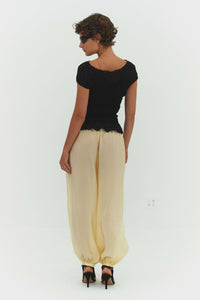ZORA VOILE PANT IN BUTTER
