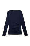 NARAE LONG SLEEVE TOP IN NAVY