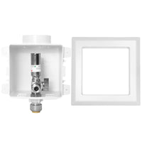 1/2" Push Fit Inlet, Dishwasher Outlet Box, with Stainless Steel Water Hammer Arrestor Plumbingsell