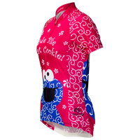 Sesame Street Cookie Monster Women's Pink Cycling Jersey (S, M, XL, 2XL)