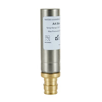 1/2" PEX-A Expansion Connection, Straight Water Hammer Arrestor, Stainless Steel