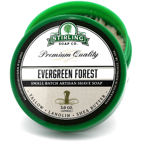 Stirling Soap Co. Evergreen Forest Shaving Collection