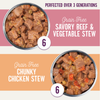 Grain Free Stew Variety Pack: Beef, Chicken