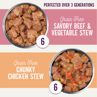 Grain Free Stew Variety Pack: Beef, Chicken