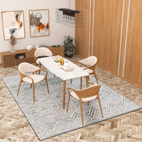 Premium Hand-Tufted Rug Made of 100% Wool  - Still River Grey - 8x10 Feet